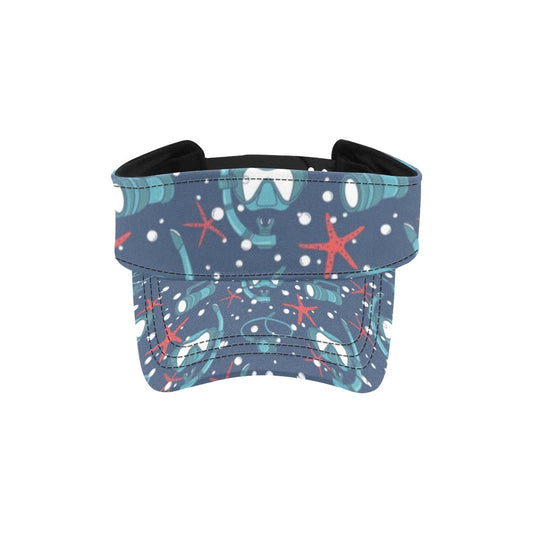 Scuba Equipment Print Design LKS302 Unisex Sun Visor