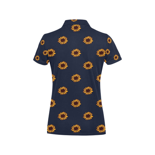 Sunflower Print Design LKS304 Women's Polo Shirt