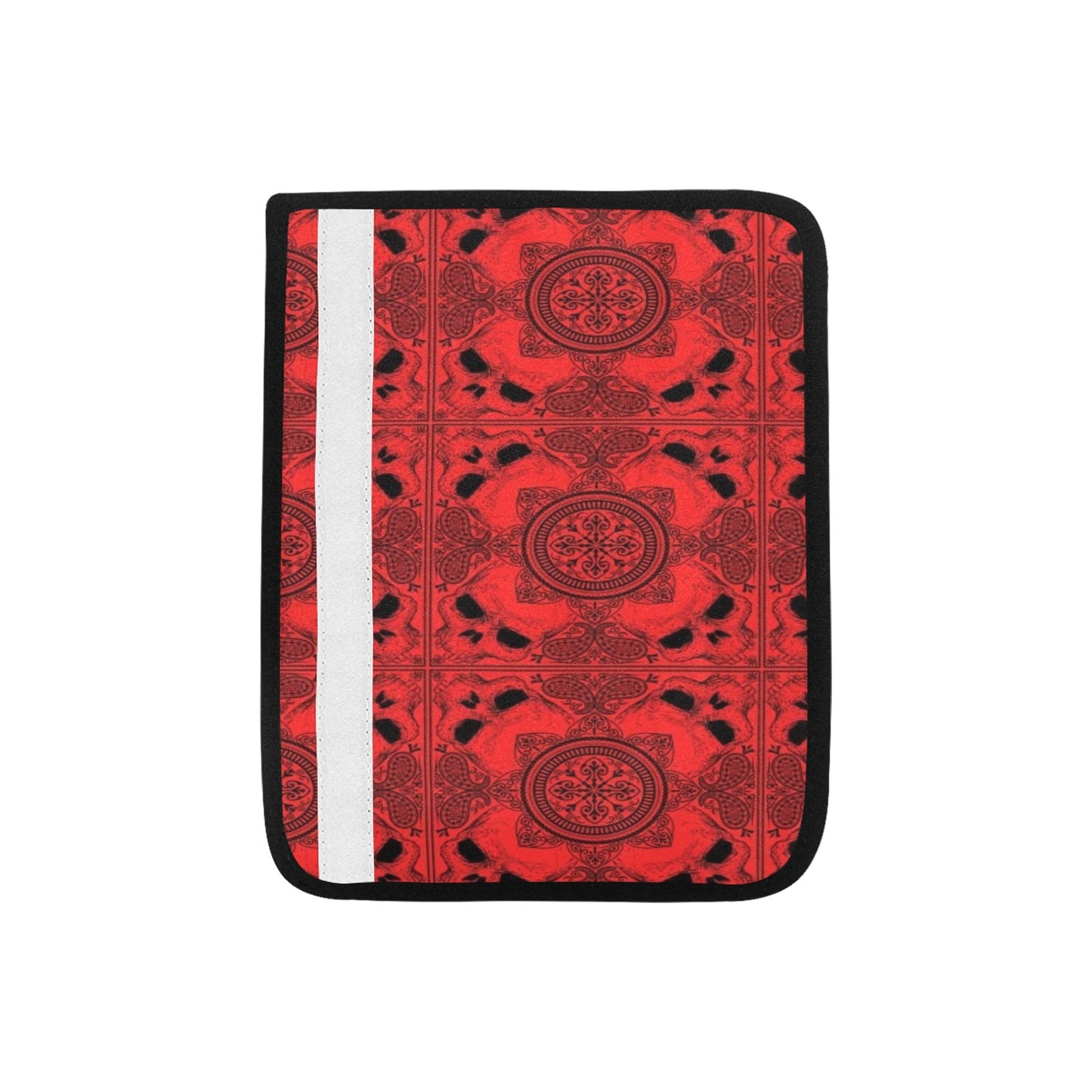 Bandana Red Print Design LKS304 Car Seat Belt Cover