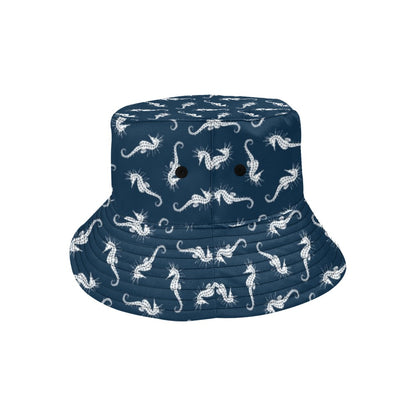 SeaHorse Print Design LKS402 Unisex Bucket Hat