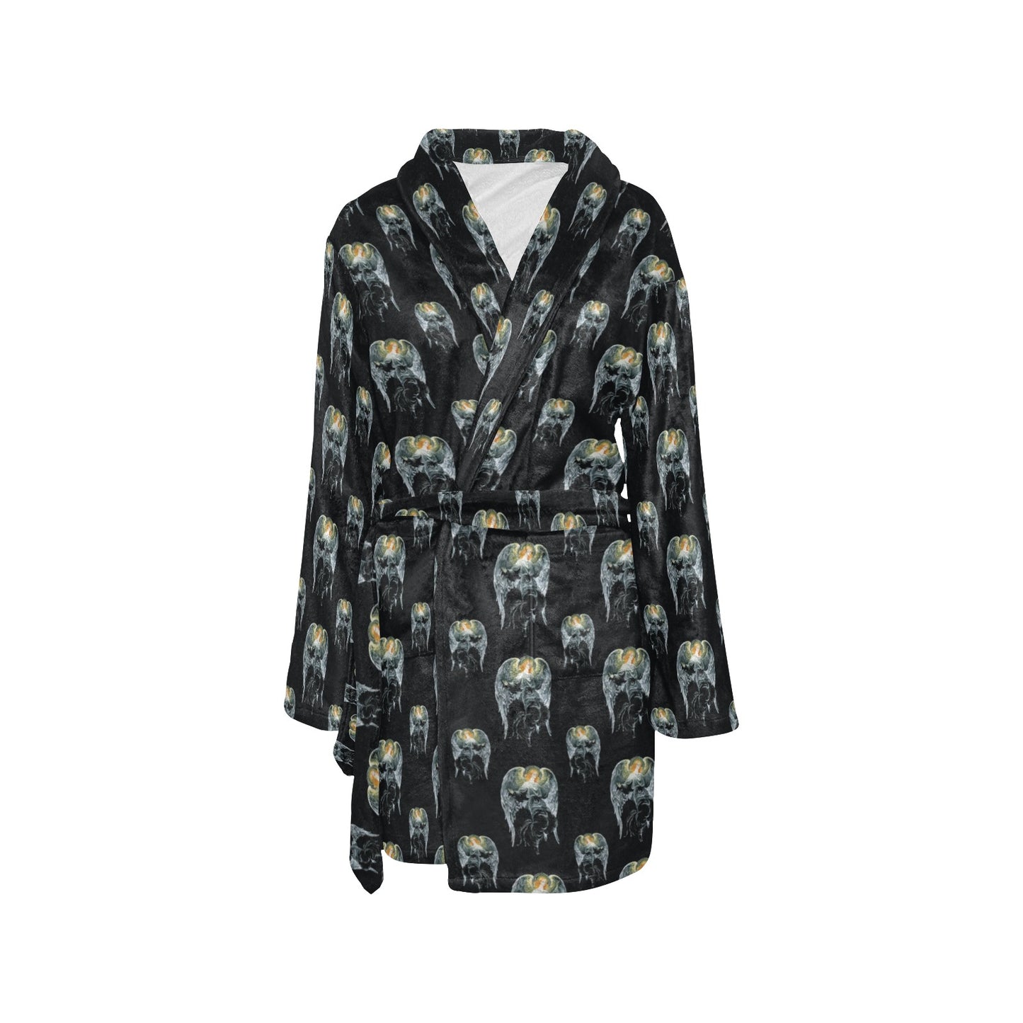 Angel with Wings Cute Design Print Women's Fleece Robe