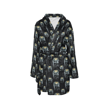 Angel with Wings Cute Design Print Women's Fleece Robe