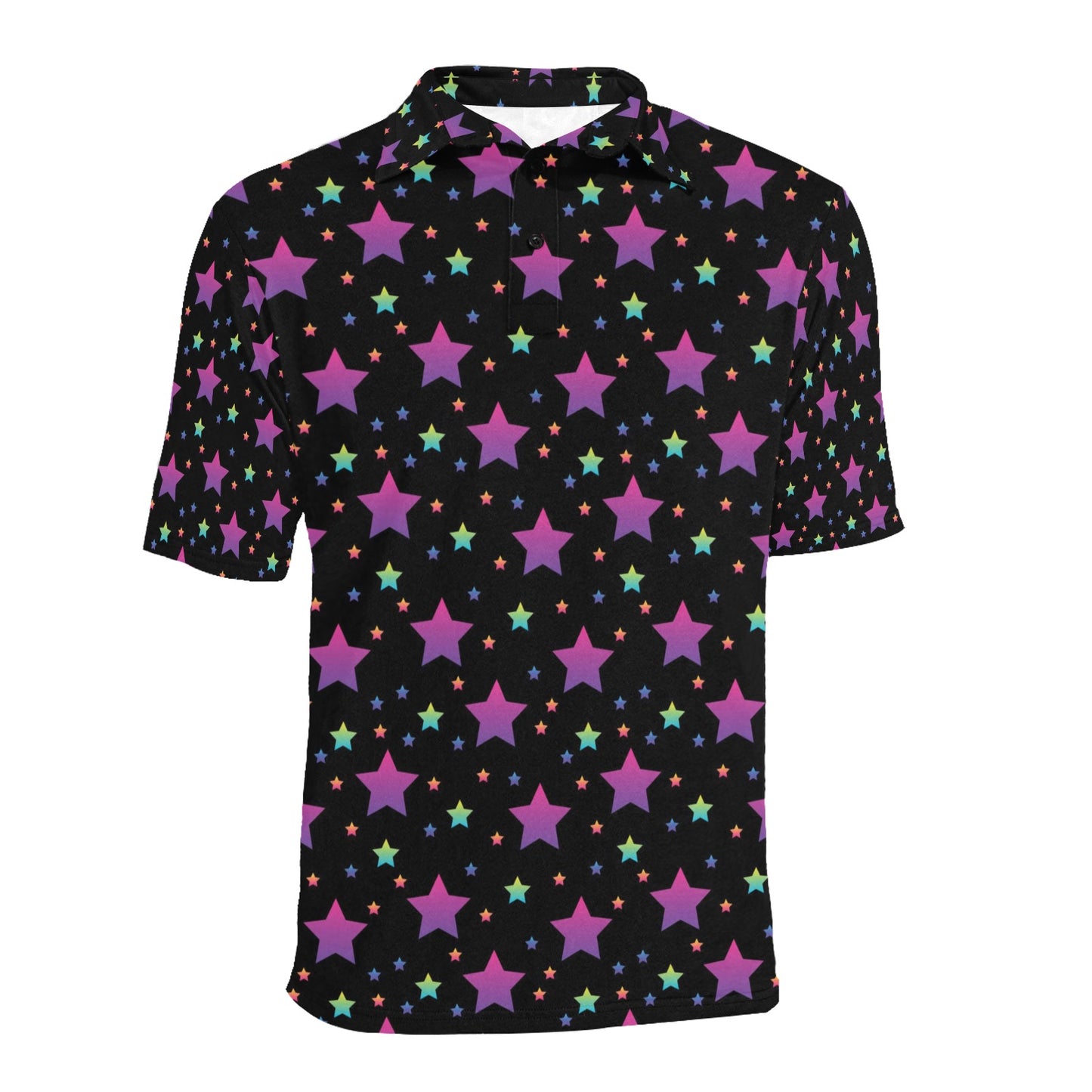 Star Print Design LKS305 Men Polo Shirt