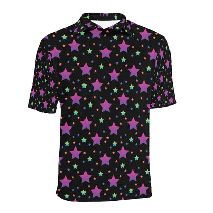 Star Print Design LKS305 Men Polo Shirt