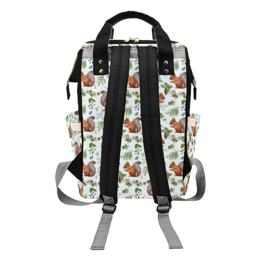 Squirrel Print Design LKS308 Diaper Bag Backpack