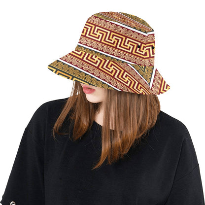 Ancient Greek Pattern Print Design LKS302 Unisex Bucket Hat