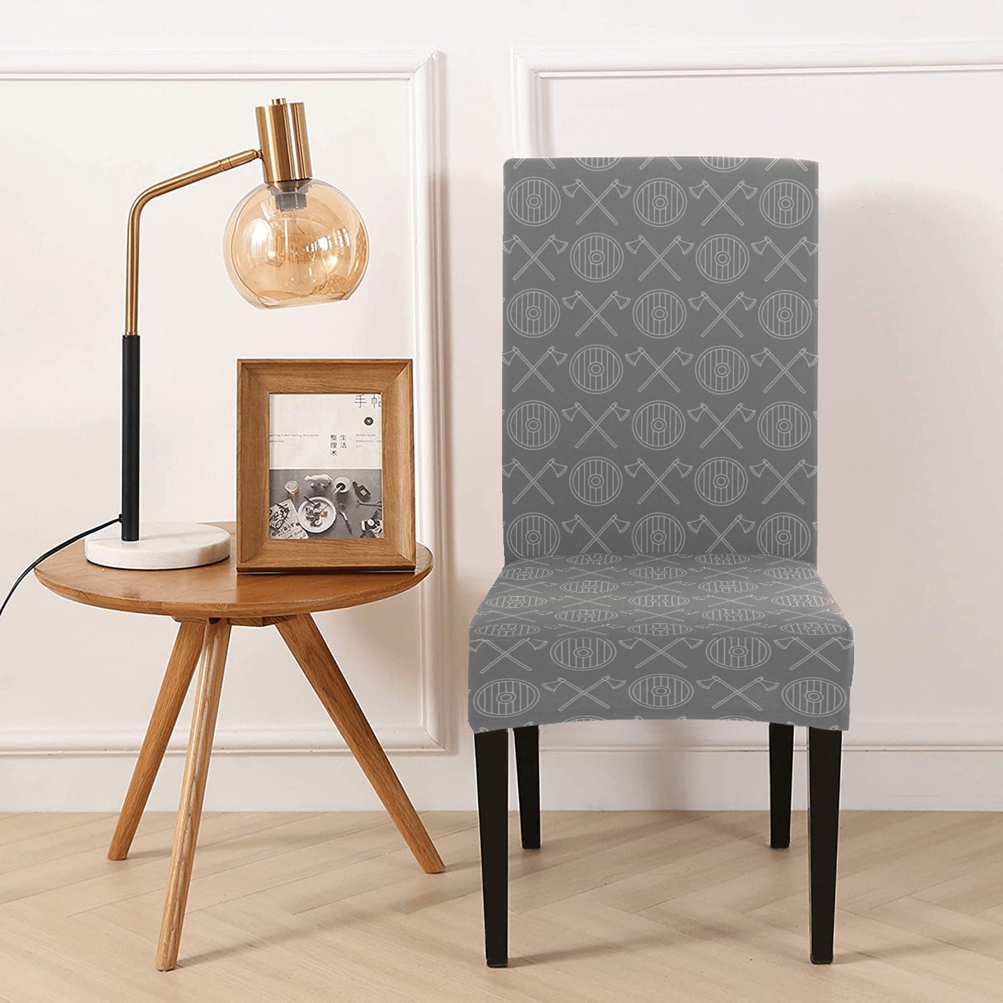 Vikings Print Design LKS303 Dining Chair Slipcover