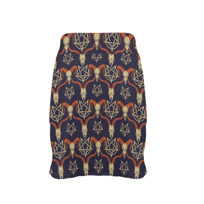 Buffalo Head Print Design LKS403 17" Golf & Pickleball Skort with Pockets