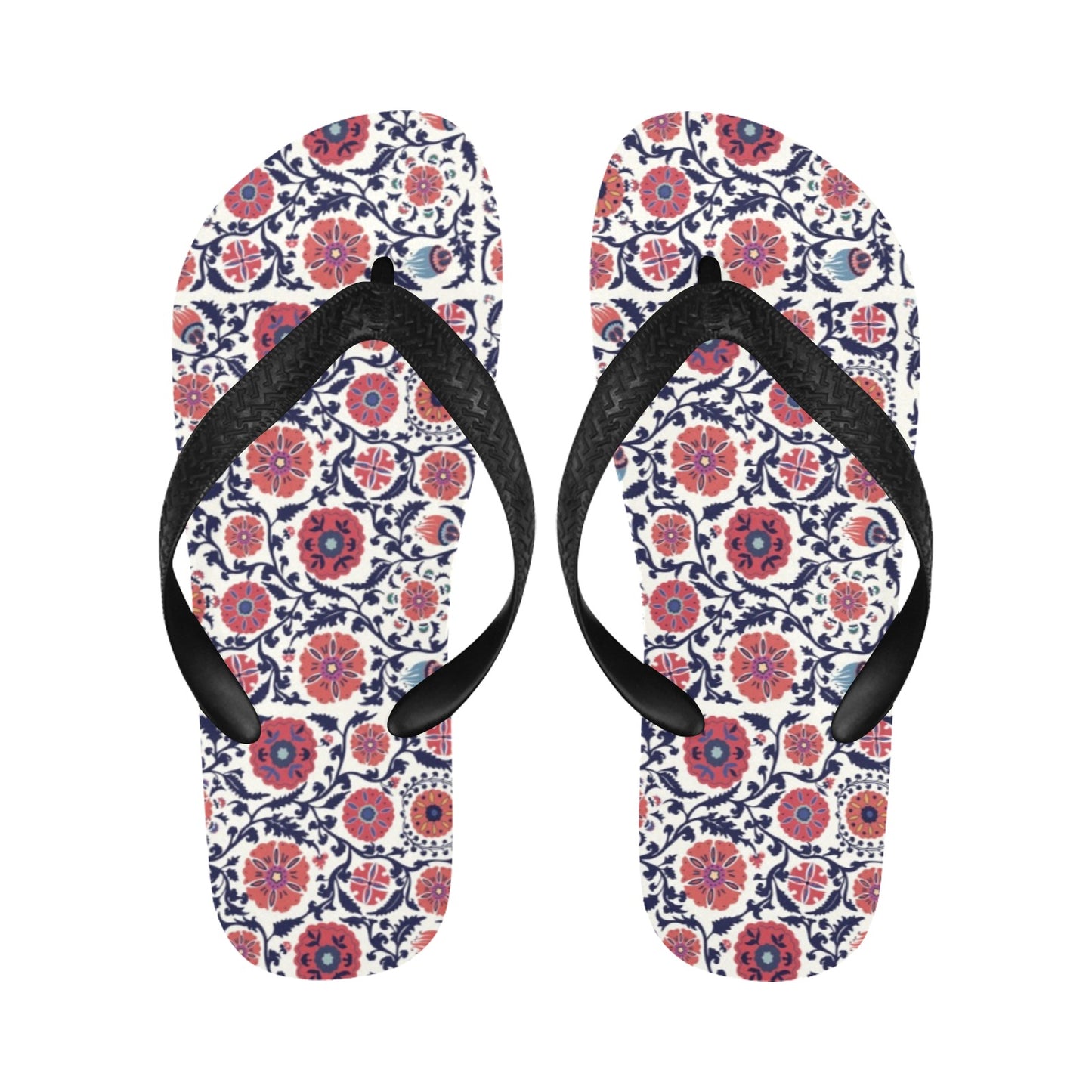 Suzani Print Design LKS304 Flip Flops