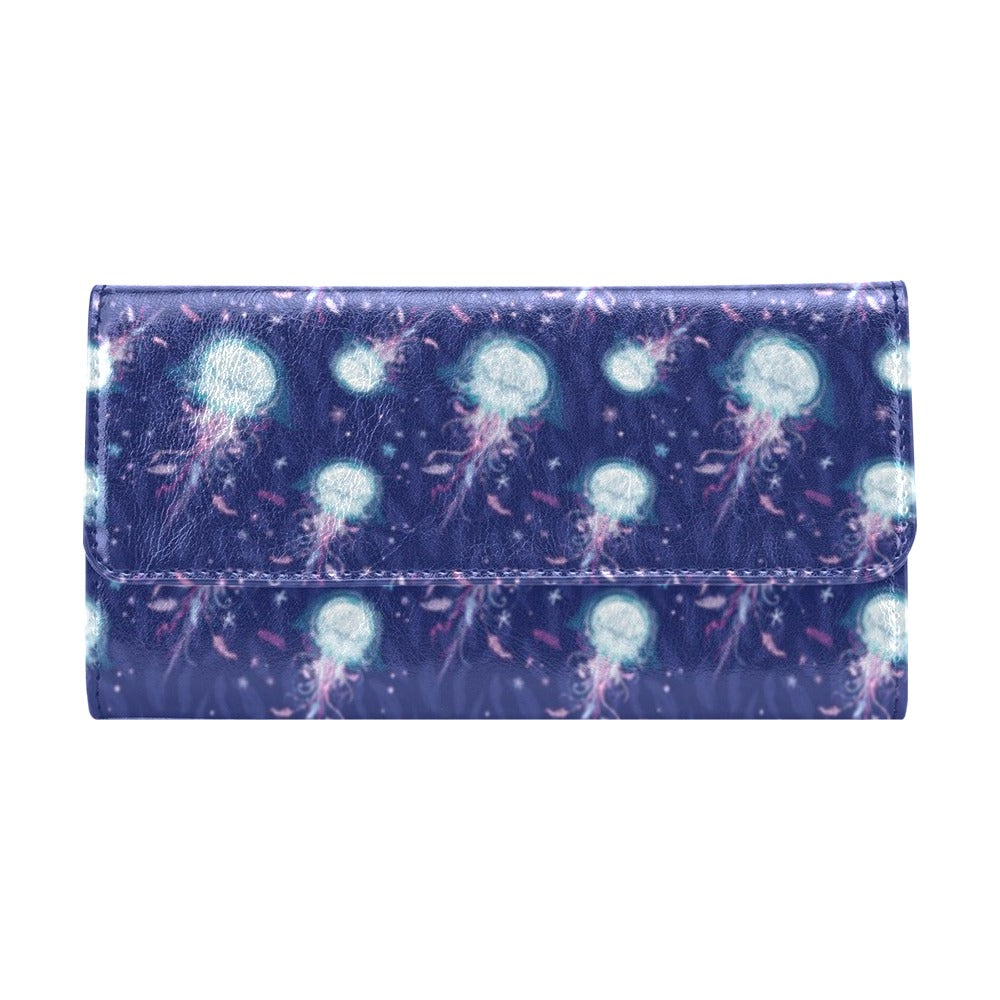 Jellyfish Cute Design Women's Trifold Wallet