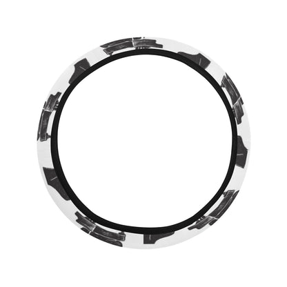 Piano Print Design LKS401 Steering Wheel Cover with Elastic Edge