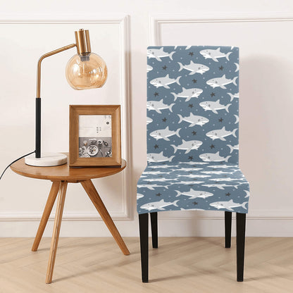 Shark Print Design LKS305 Dining Chair Slipcover