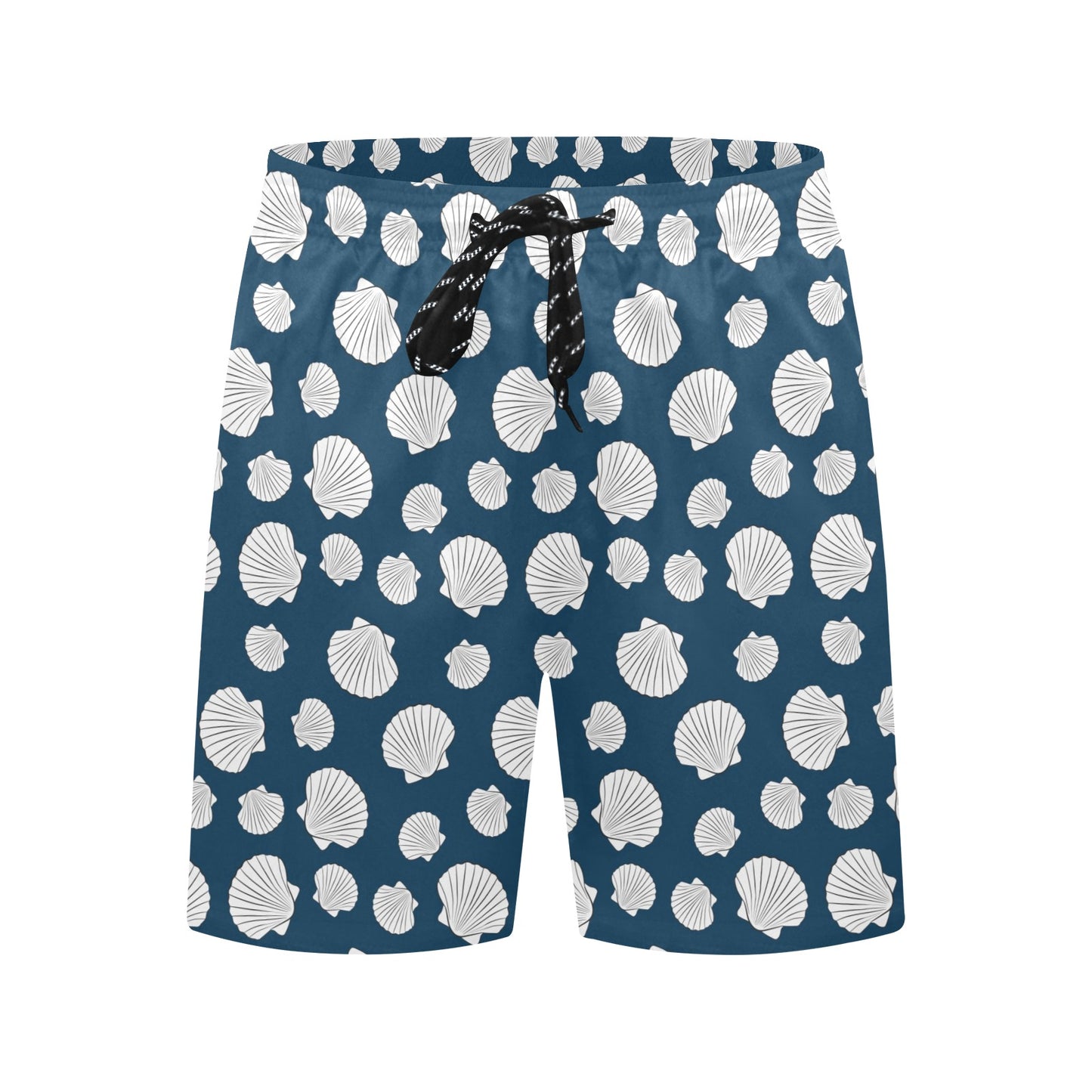 Seashell Print Design LKS3012 Men's Swim Trunks Beach Shorts