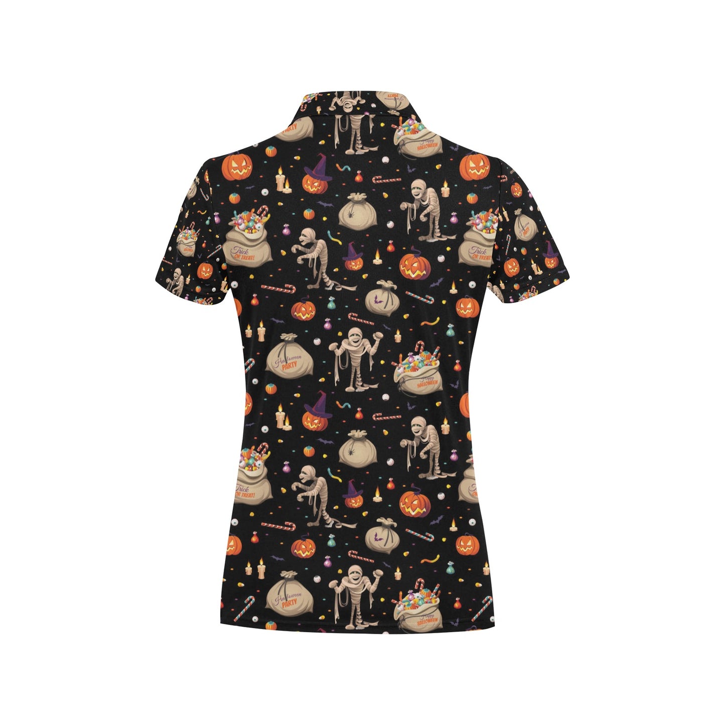 Mummy Halloween Print Design LKS303 Women's Polo Shirt