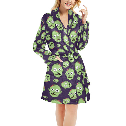 Zombie Print Design LKS303 Women's Fleece Robe