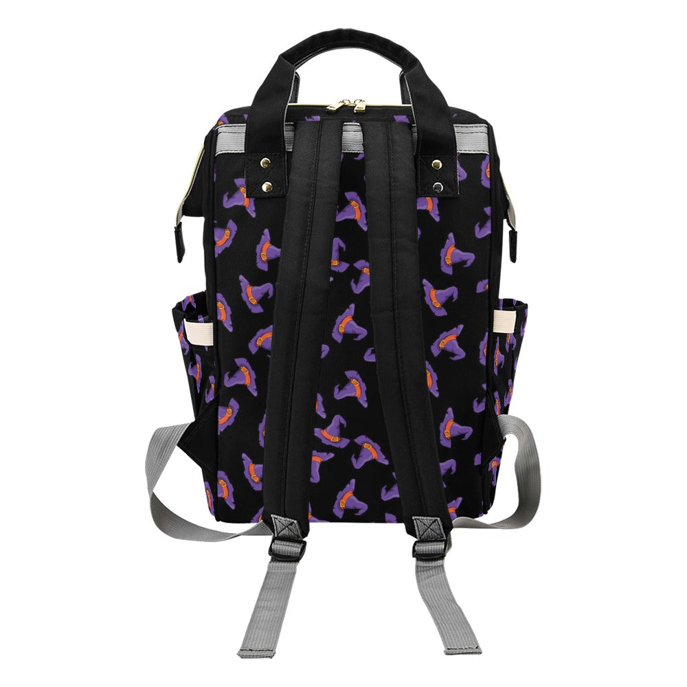 Witch Hat Print Design LKS304 Diaper Bag Backpack