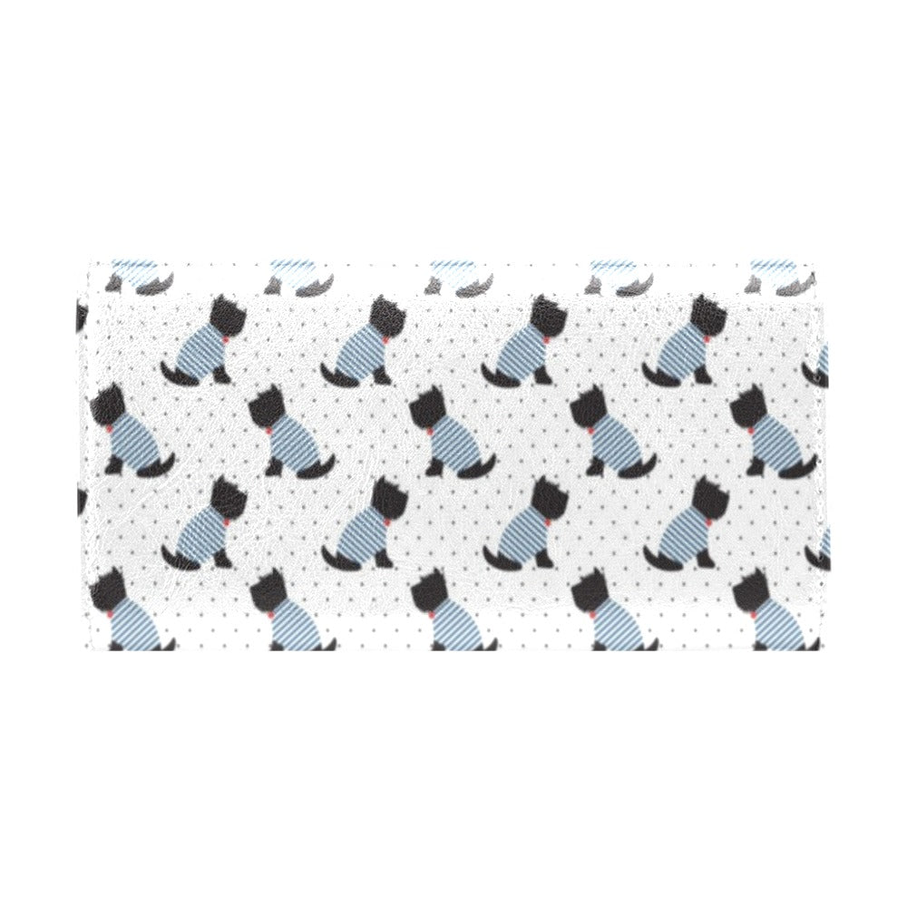 Scottish Terriers Print Design LKS3013 Women's Trifold Wallet