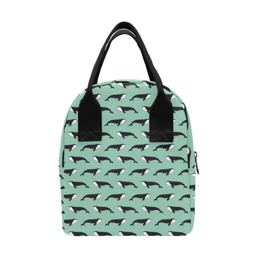 Whale Print Design LKS307 Insulated Lunch Bag