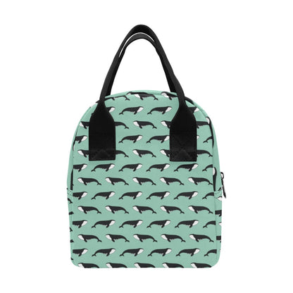 Whale Print Design LKS307 Insulated Lunch Bag