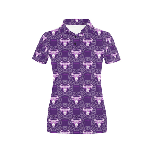 Taurus Print Design LKS303 Women's Polo Shirt