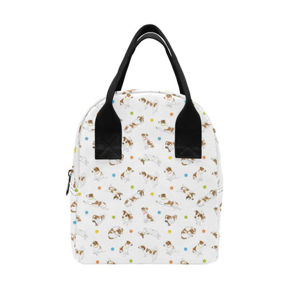 Russell Terriers With Balls Print Design LKS307 Insulated Lunch Bag