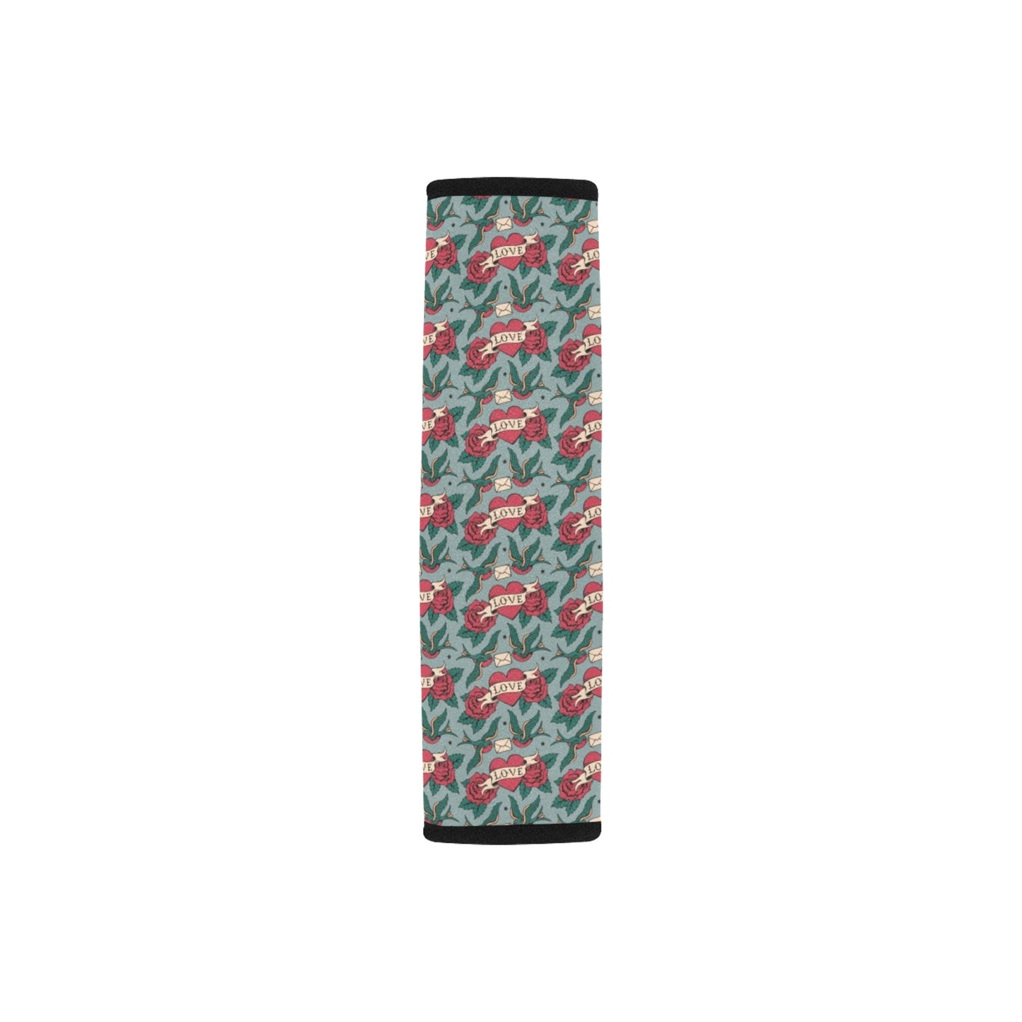 Tattoo Heart Print Design LKS301 Car Seat Belt Cover