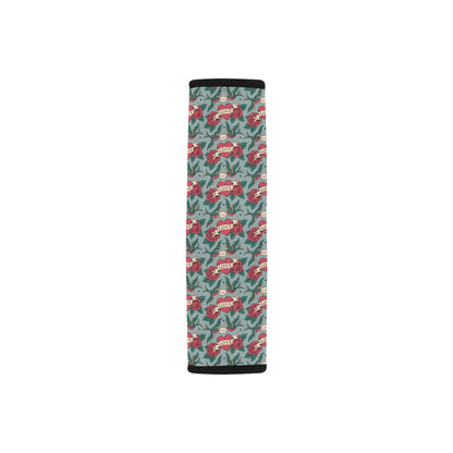 Tattoo Heart Print Design LKS301 Car Seat Belt Cover