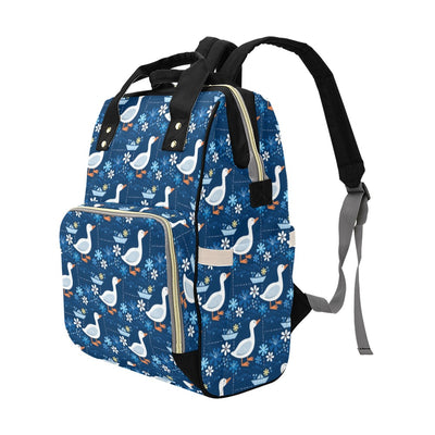 Goose Print Design LKS405 Diaper Bag Backpack