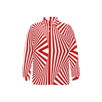 Vortex Print Design LKS304 Long Sleeve Polo Shirt For Men's