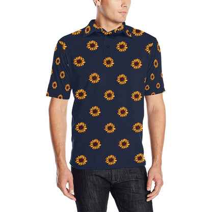 Sunflower Print Design LKS304 Men Polo Shirt