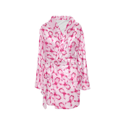 Breast cancer Pattern Print Design 04 Women's Fleece Robe