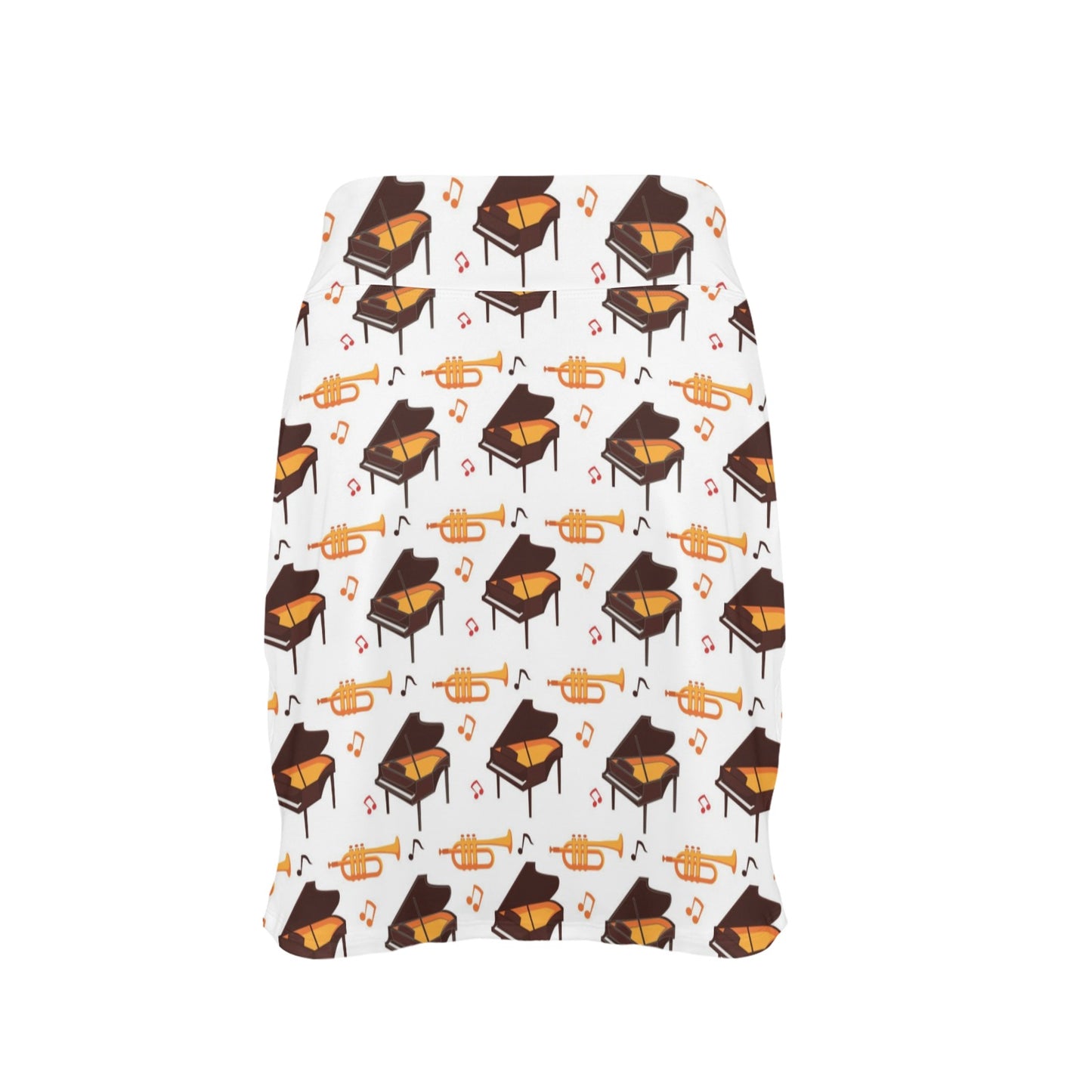 Piano Print Design LKS406 17" Golf & Pickleball Skort with Pockets