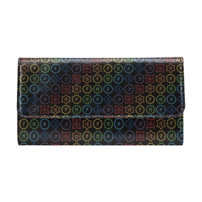 Chakra Colorful Symbol Pattern Women's Trifold Wallet