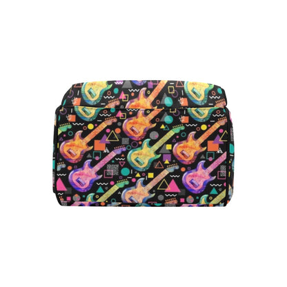 Electric Guitar Print Design LKS403 Diaper Bag Backpack