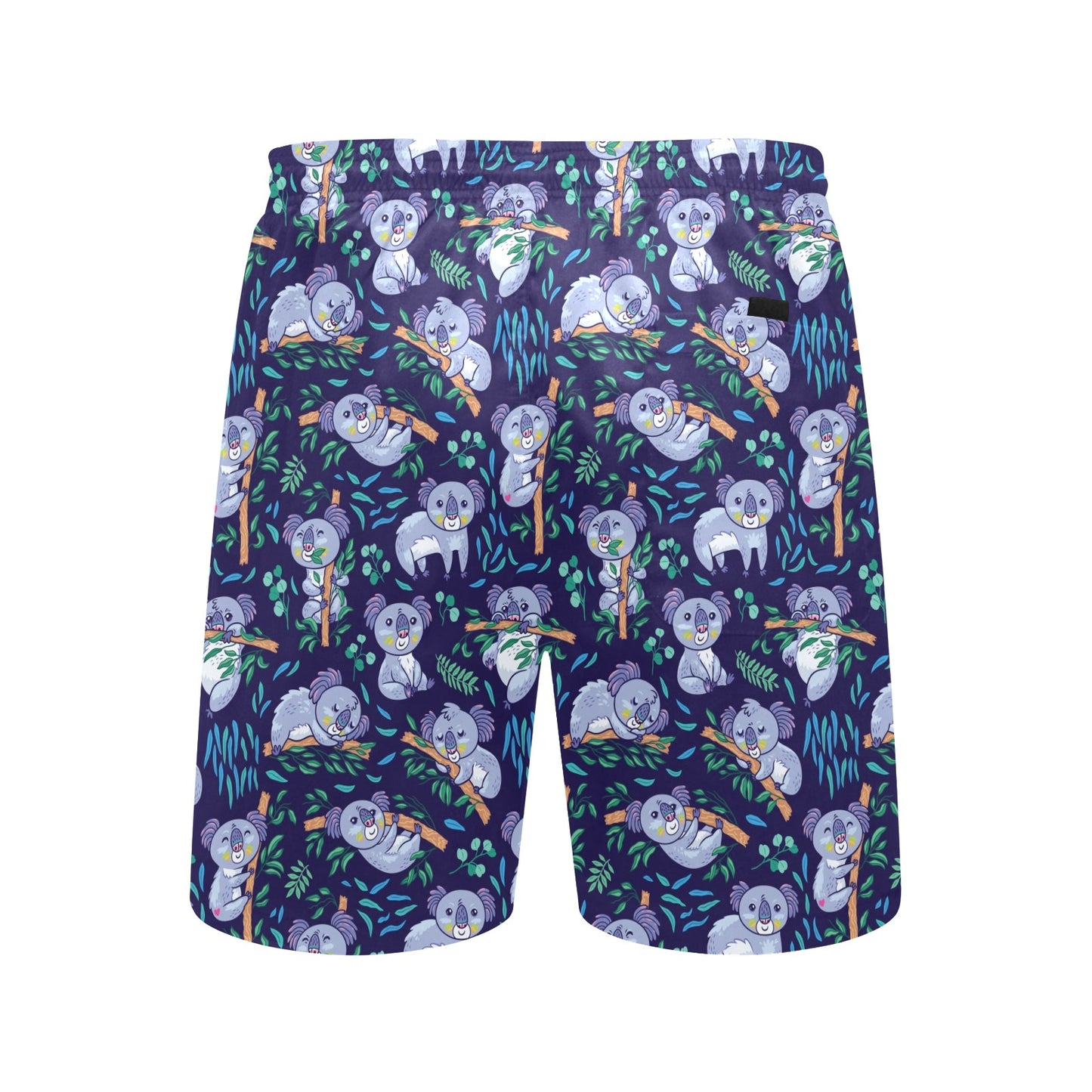 Koala Themed Design Print Men's Swim Trunks Beach Shorts