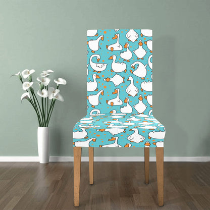 Goose Print Design LKS403 Dining Chair Slipcover