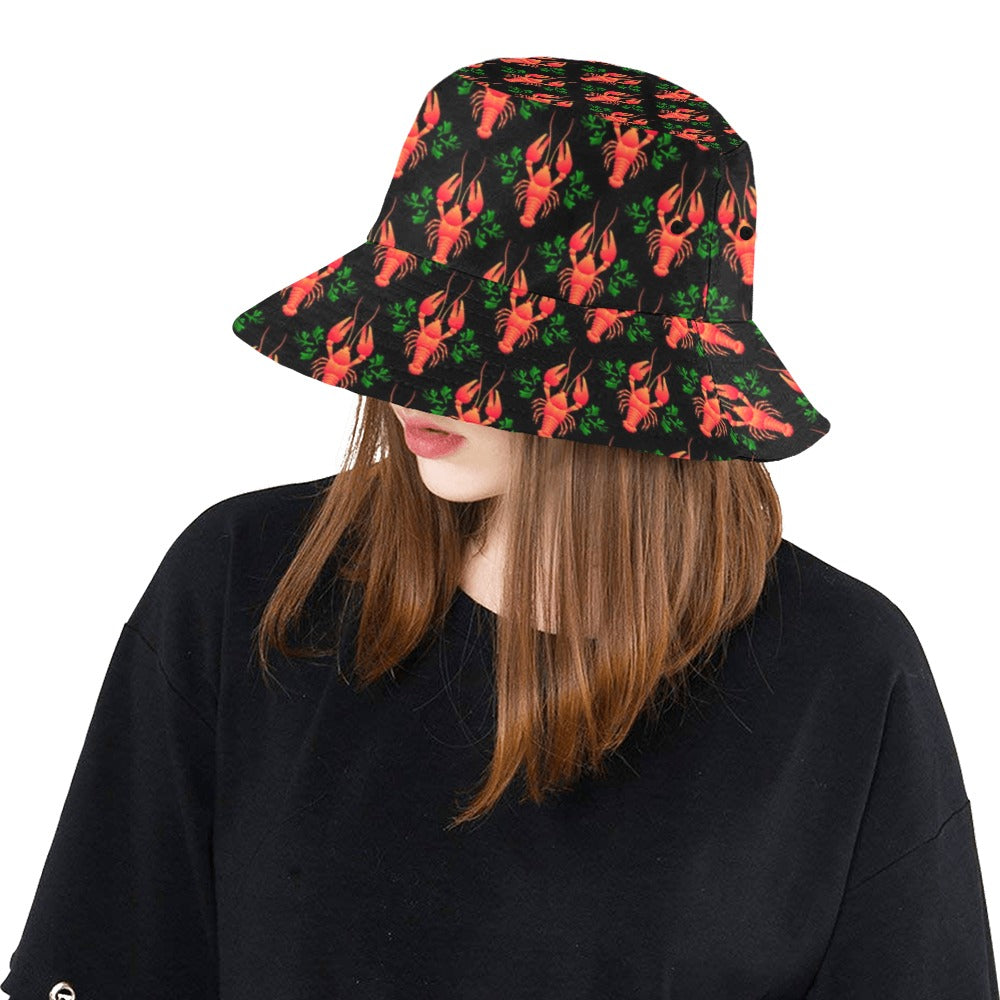 Lobster Print Design LKS403 Unisex Bucket Hat