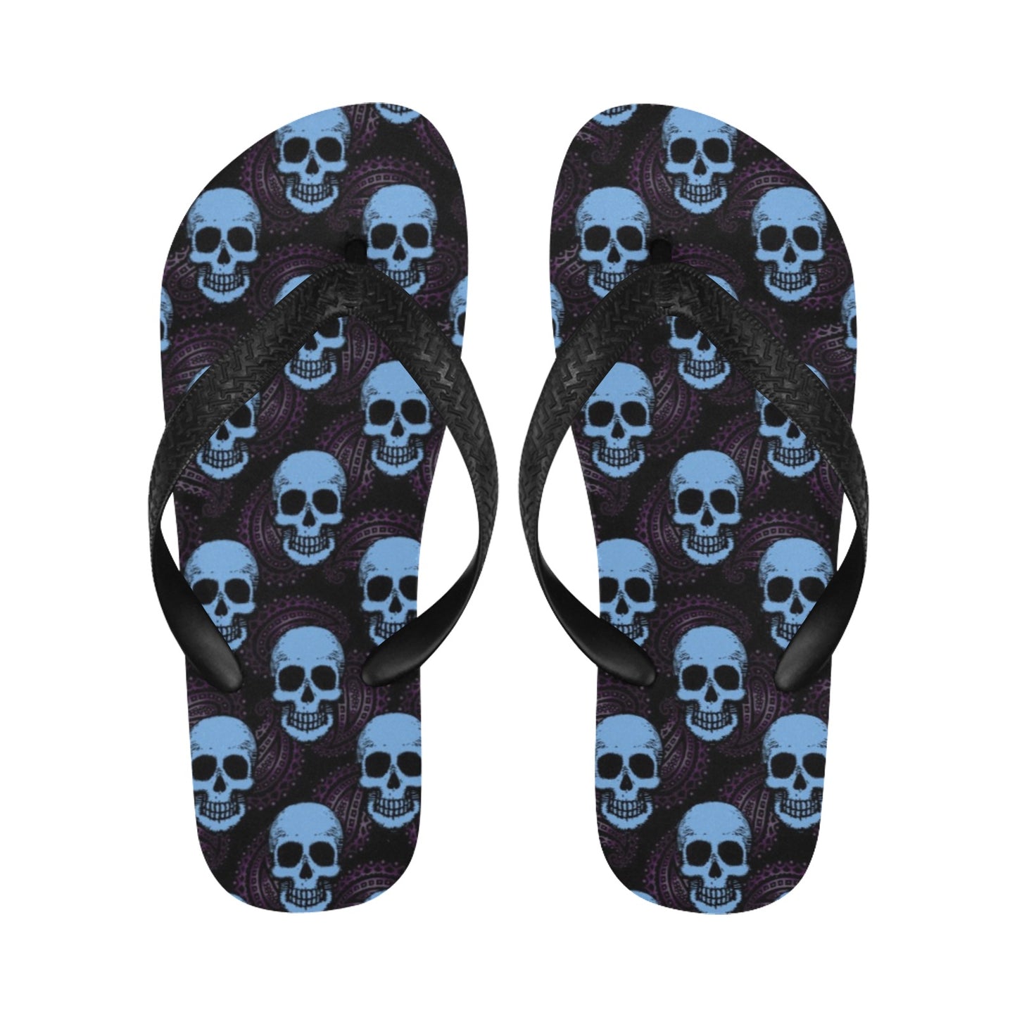 Skull Print Design LKS3012 Flip Flops