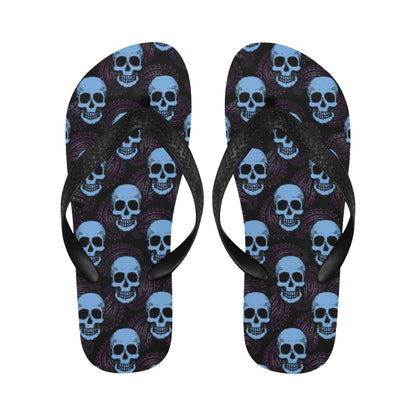 Skull Print Design LKS3012 Flip Flops
