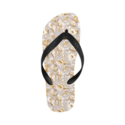 Seashell Print Design LKS309 Flip Flops