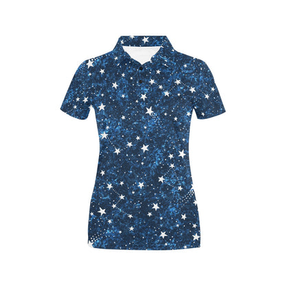 Cosmic Pattern Print Design 05 Women's Polo Shirt