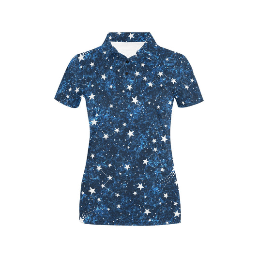 Cosmic Pattern Print Design 05 Women's Polo Shirt