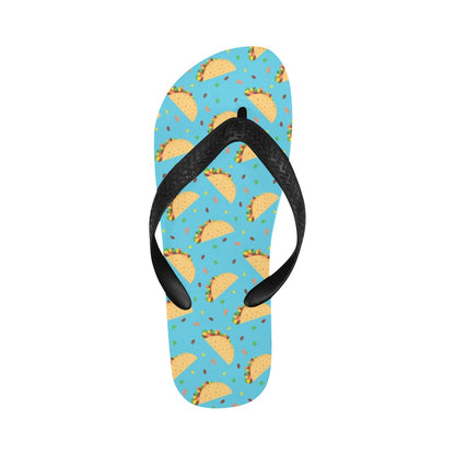 Taco Print Design LKS303 Flip Flops