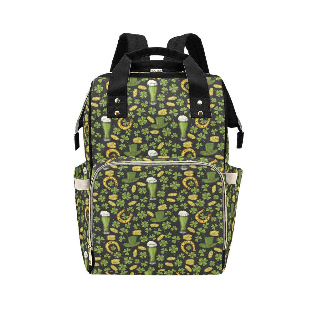 St Patricks Day Print Design LKS307 Diaper Bag Backpack