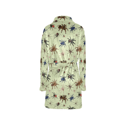 Tarantula Pattern Print Design 02 Women's Fleece Robe