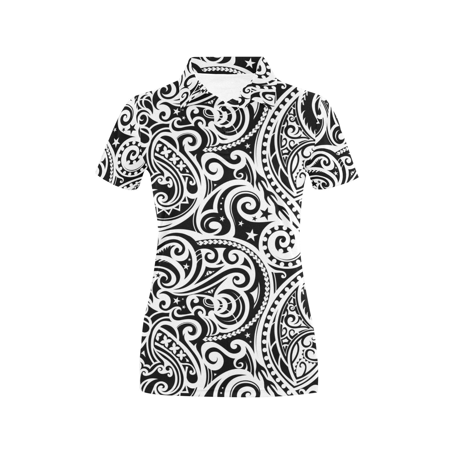 Polynesian Traditional Tribal Women's Polo Shirt