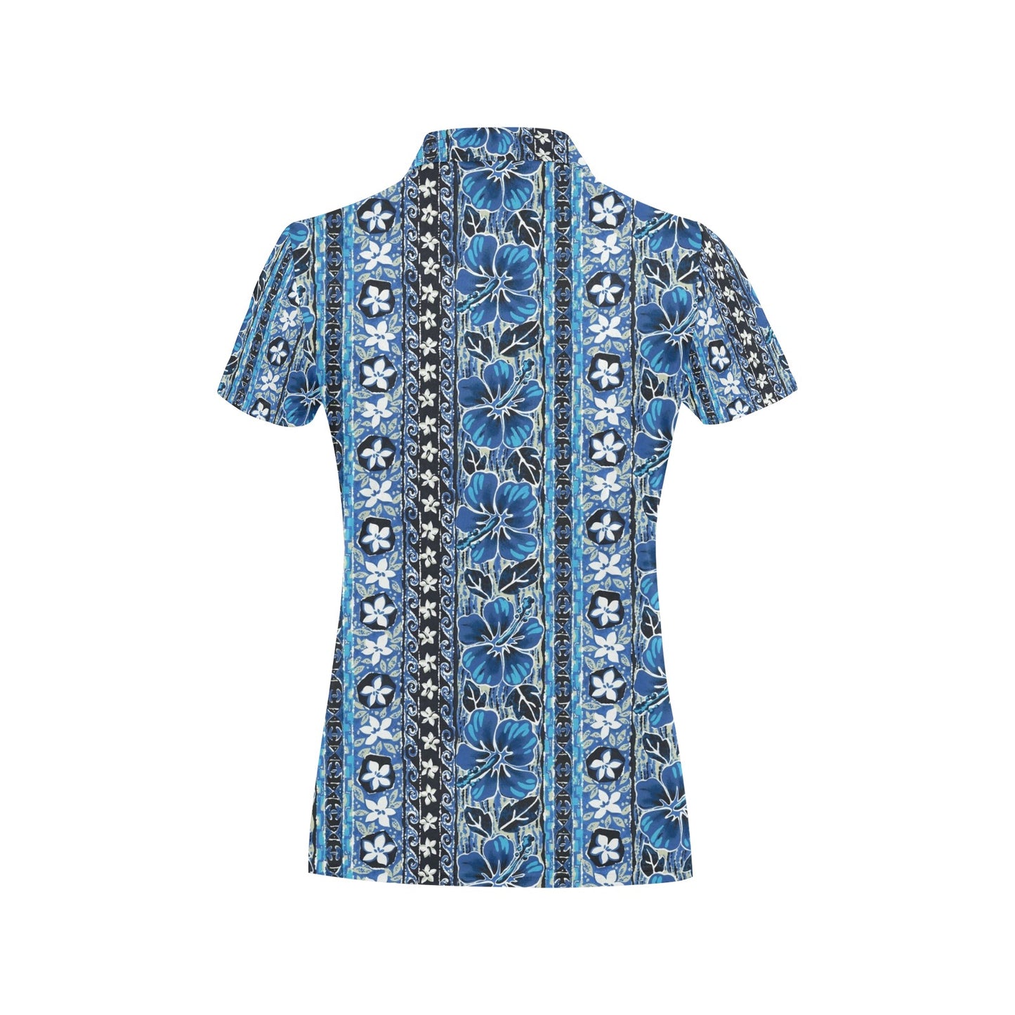 Hawaiian Themed Pattern Print Design H012 Women's Polo Shirt