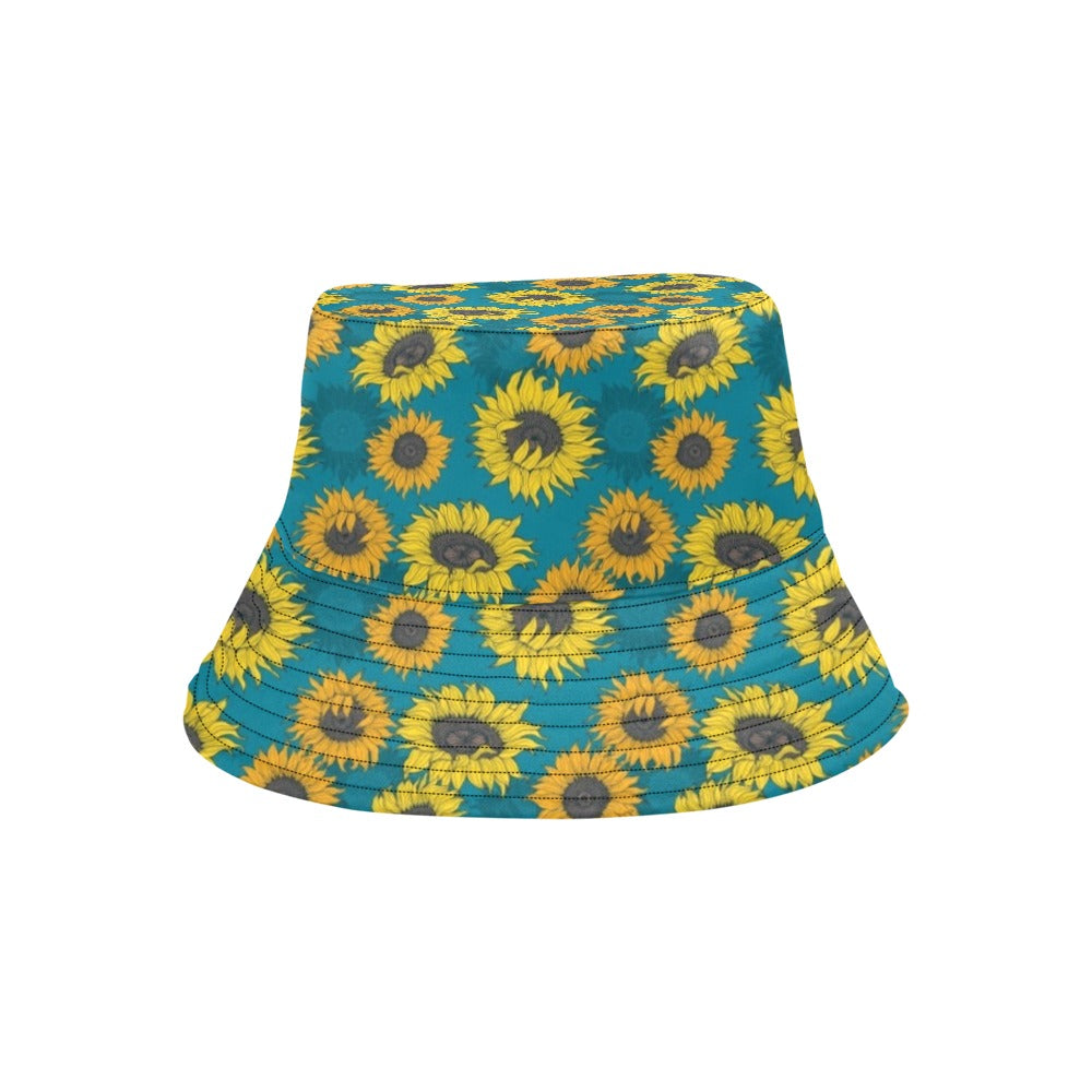 Sunflower Print Design LKS301 Unisex Bucket Hat