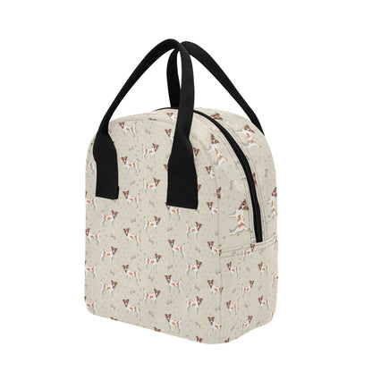 Russell Terriers With Bone Print Design LKS302 Insulated Lunch Bag