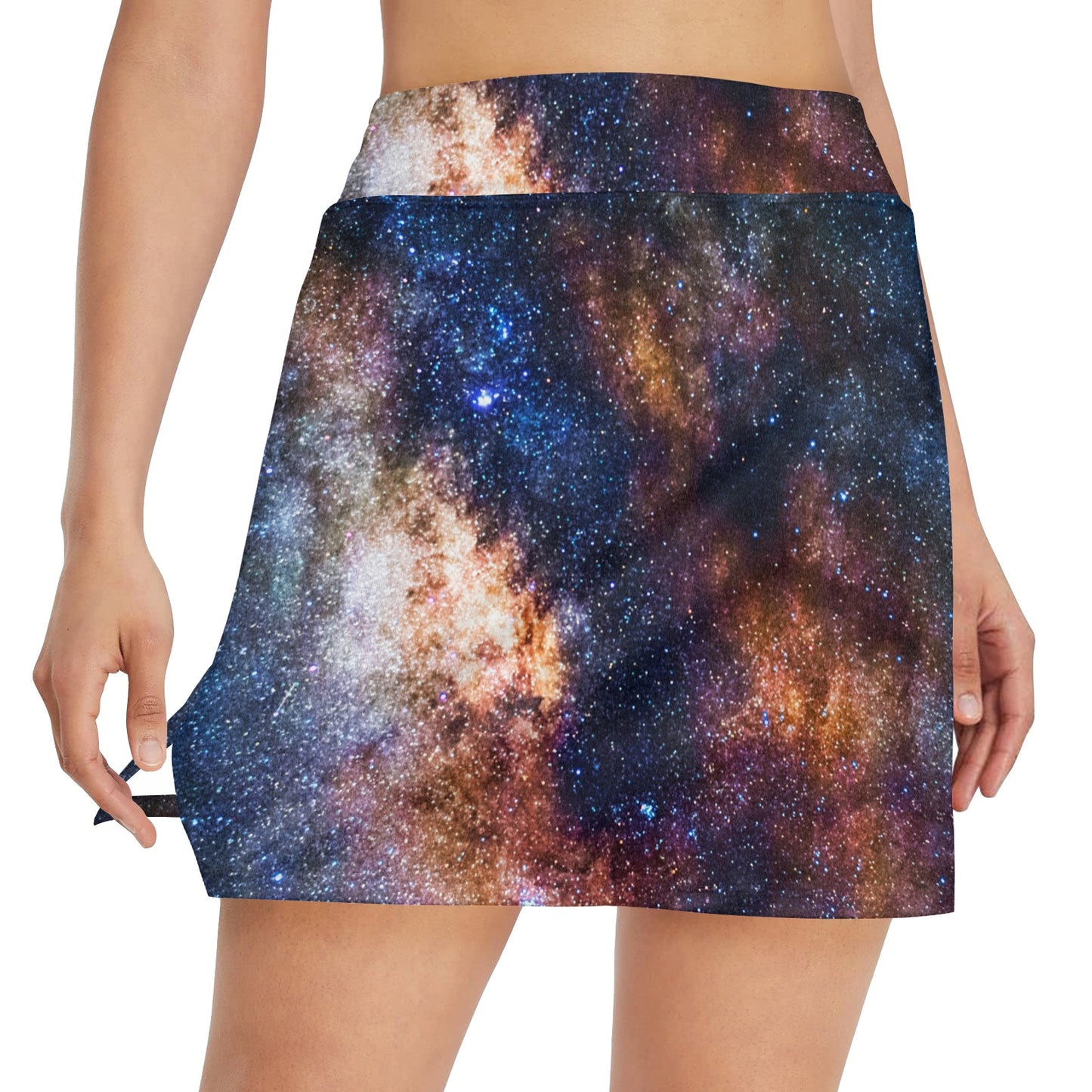 Celestial Milky way Galaxy 17" Golf & Pickleball Skort with Pockets